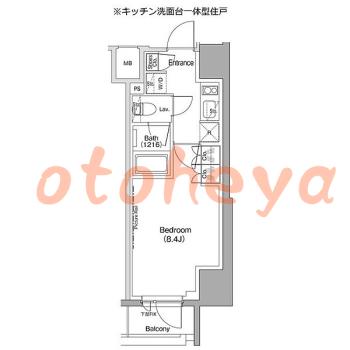 楽器ピアノ可相談 の 賃貸物件 1K 12.6万円の図面１