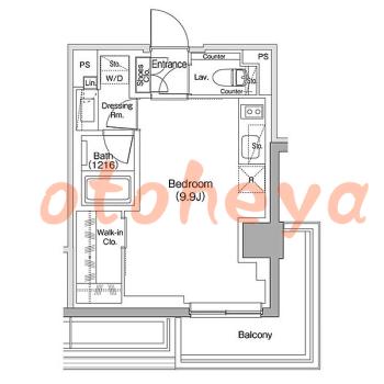 楽器ピアノ可相談 の 賃貸物件 1R 14万円の図面１