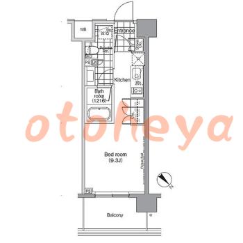 楽器ピアノ可相談 の 賃貸物件 1R 15万円の図面１