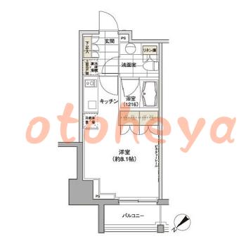 楽器ピアノ可相談 の 賃貸物件 1R 14.2万円の図面１