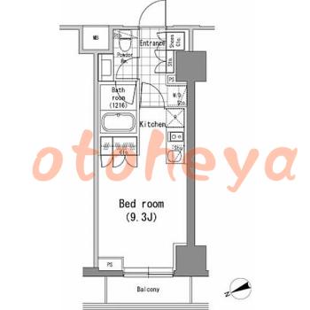 楽器ピアノ可相談 の 賃貸物件 1R 13.5万円の図面１