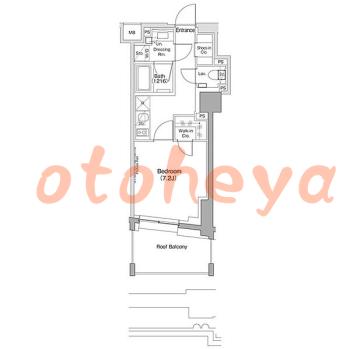 楽器ピアノ可相談 の 賃貸物件 1K 14.2万円の図面１