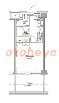 楽器ピアノ可相談 の 賃貸物件 1K 13万円の図面１