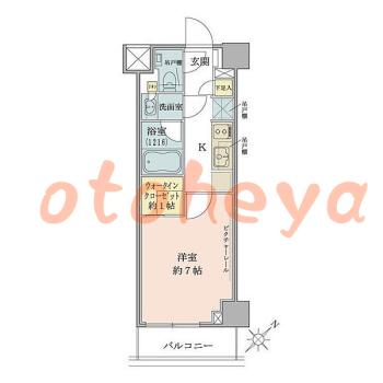 楽器ピアノ可相談 の 賃貸物件 1K 13.8万円の図面１