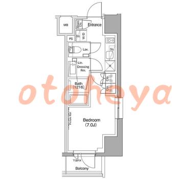 楽器ピアノ可相談 の 賃貸物件 1K 13.1万円の図面１