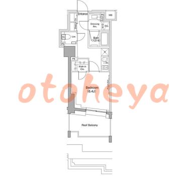 楽器ピアノ可相談 の 賃貸物件 1K 14.1万円の図面１