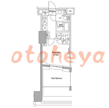 楽器ピアノ可相談 の 賃貸物件 1K 13.7万円の図面１
