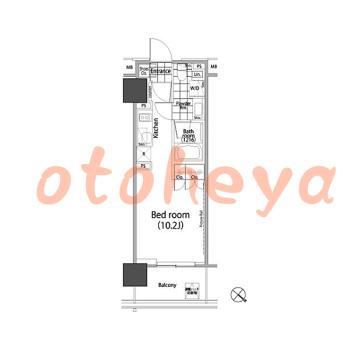 楽器ピアノ可相談 の 賃貸物件 1R 15.3万円の図面１