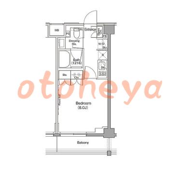 楽器ピアノ可相談 の 賃貸物件 1K 13.8万円の図面１