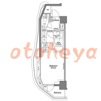 楽器ピアノ可相談 の 賃貸物件 1K 15万円の図面１