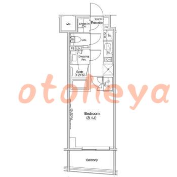 楽器ピアノ可相談 の 賃貸物件 1K 15.9万円の図面１