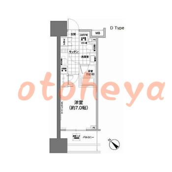 楽器ピアノ可相談 の 賃貸物件 1K 13.2万円の図面１
