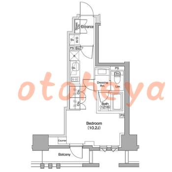 楽器ピアノ可相談 の 賃貸物件 1R 12.5万円の図面１