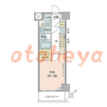 楽器ピアノ可相談 の 賃貸物件 1K 14.9万円の図面１