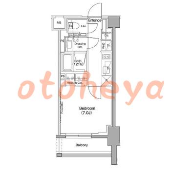 楽器ピアノ可相談 の 賃貸物件 1K 14.1万円の図面１