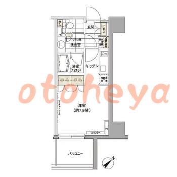 楽器ピアノ可相談 の 賃貸物件 1R 14.6万円の図面１