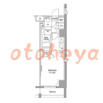楽器ピアノ可相談 の 賃貸物件 1R 18万円の図面１