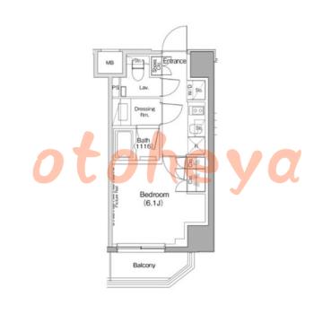 楽器ピアノ可相談 の 賃貸物件 1K 12.8万円の図面１