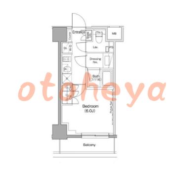楽器ピアノ可相談 の 賃貸物件 1K 12.6万円の図面１