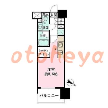 楽器ピアノ可相談 の 賃貸物件 1R 13万円の図面１