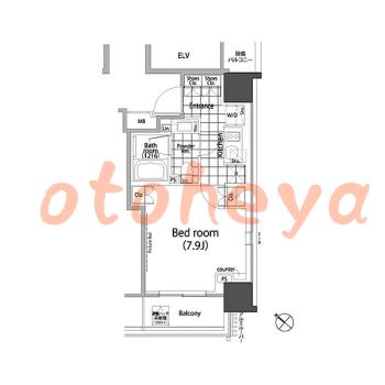 楽器ピアノ可相談 の 賃貸物件 1K 16.9万円の図面１