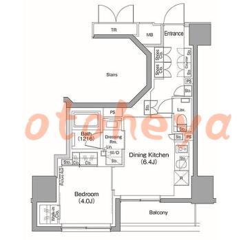 楽器ピアノ可相談 の 賃貸物件 1DK 17.8万円の図面1