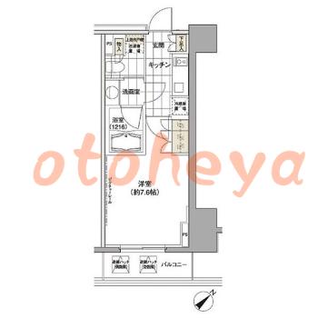 楽器ピアノ可相談 の 賃貸物件 1K 14.8万円の図面１
