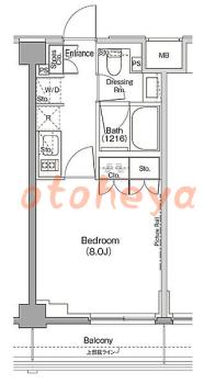 楽器ピアノ可相談 の 賃貸物件 1K 14.2万円の図面１