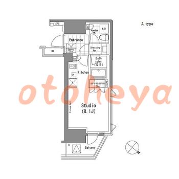 楽器ピアノ可相談 の 賃貸物件 1R 16.2万円の図面１