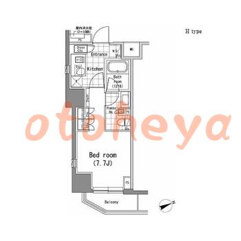 楽器ピアノ可相談 の 賃貸物件 1K 14.2万円の図面１