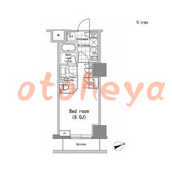 楽器ピアノ可相談 の 賃貸物件 1K 14万円の図面１