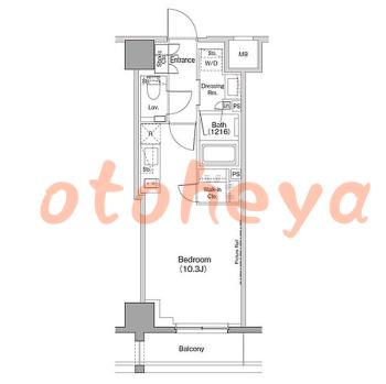 楽器ピアノ可相談 の 賃貸物件 1R 17万円の図面１