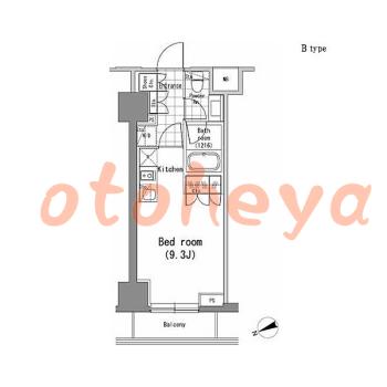 楽器ピアノ可相談 の 賃貸物件 1R 13.5万円の図面１
