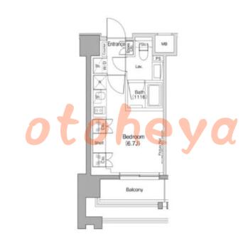 楽器ピアノ可相談 の 賃貸物件 1R 12.1万円の図面１