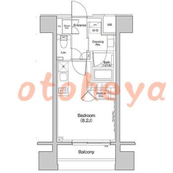楽器ピアノ可相談 の 賃貸物件 1R 12.2万円の図面１