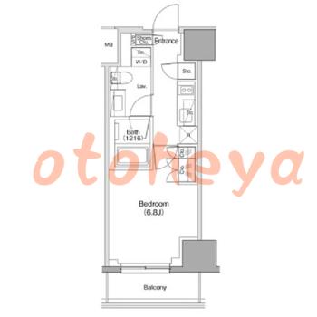 楽器ピアノ可相談 の 賃貸物件 1K 12万円の図面１