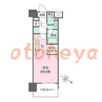 楽器ピアノ可相談 の 賃貸物件 1R 13.2万円の図面１