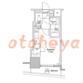 楽器ピアノ可相談 の 賃貸物件 1R 11.4万円の図面１