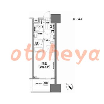 楽器ピアノ可相談 の 賃貸物件 1R 12.9万円の図面１