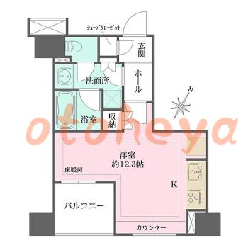 楽器ピアノ可相談 の 賃貸物件 1R 11万円の図面１