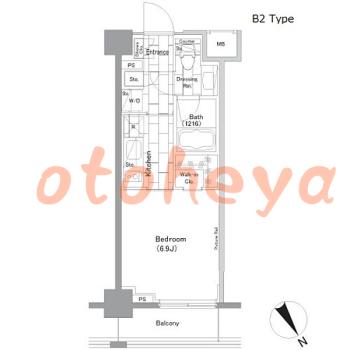 楽器ピアノ可相談 の 賃貸物件 1K 10万円の図面１