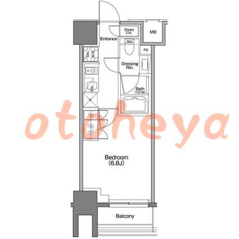 楽器ピアノ可相談 の 賃貸物件 1K 9.8万円の図面１