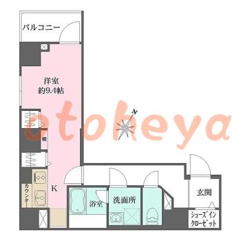 楽器ピアノ可相談 の 賃貸物件 1R 13.1万円の図面１