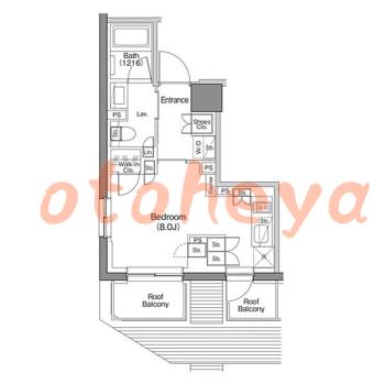 楽器ピアノ可相談 の 賃貸物件 1R 13.3万円の図面１