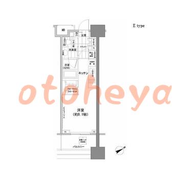 楽器ピアノ可相談 の 賃貸物件 1R 12.8万円の図面１