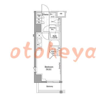 楽器ピアノ可相談 の 賃貸物件 1R 12.9万円の図面１