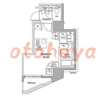 楽器ピアノ可相談 の 賃貸物件 1R 11.2万円の図面１