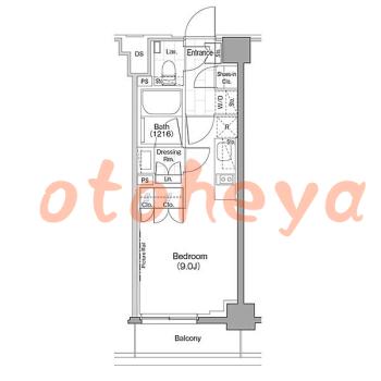 楽器ピアノ可相談 の 賃貸物件 1R 14万円の図面１