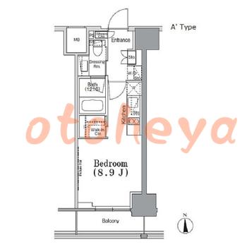 楽器ピアノ可相談 の 賃貸物件 1R 13.2万円の図面１