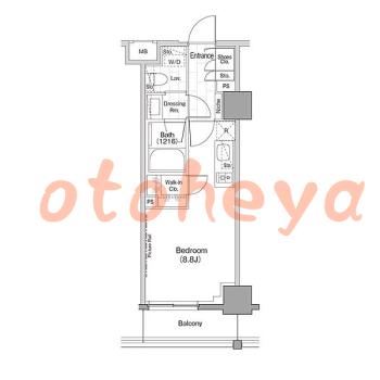 楽器ピアノ可相談 の 賃貸物件 1R 12.2万円の図面１